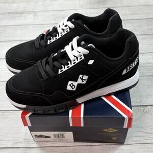 British Knights Men’s Metros Lace Up Black Sneakers Casual Shoes Size 9.5